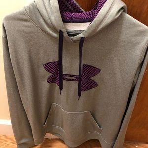 Gray Under Armour hoodie